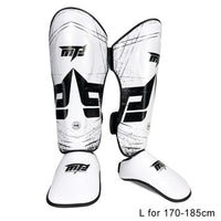 Thickened Leg Guards For Freestyle Grappling Thai Boxing And Taekwondo - White