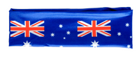 Australia Flag Headband Tennis Cricket Australia Day Aussie Costume in Blue