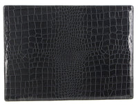 de Burg 4 Piece Table Place Mat Set Placemat with Croc Pattern - Blue