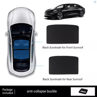 Tesla Model 3 2 Pcs-Only Sunshade Sun Roof