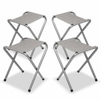 Portable Folding Picnic Camping Set BBQ Party Aluminium Table 4 Foldable Chairs
