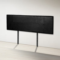 PU Leather Queen Bed Headboard Bedhead - Black