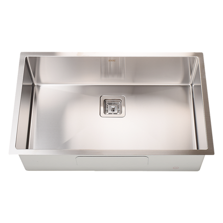 810x505mm Handmade 1.5mm Stainless Steel Undermount / Topmount Kitchen Sink with Square Waste