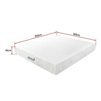 King 25cm Gel Memory Foam Mattress – Dual-Layered Comfort with CertiPUR-US Certified Foam