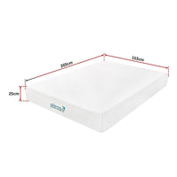 Queen 25cm Gel Memory Foam Mattress – Dual-Layered Comfort with CertiPUR-US Certified Foam