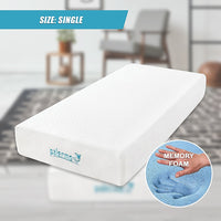 Single 25cm Gel Memory Foam Mattress – Dual-Layered Comfort with CertiPUR-US Certified Foam