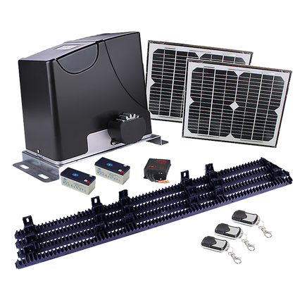 1000KG Auto Solar Slide Sliding Gate Opener Automatic w 4m Rail