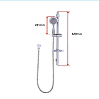 Hand Held Shower Rail Soap Dish Bathroom Set