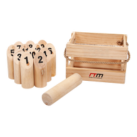Number Toss Wooden Set Outdoor Games with Carry Case