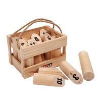 Number Toss Wooden Set Outdoor Games with Carry Case