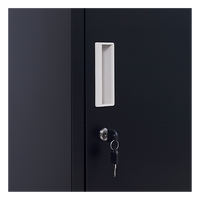 2-Door Vertical Locker for Office Gym Shed School Home Storage