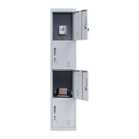4-Door Vertical Locker for Office Gym Shed School Home Storage