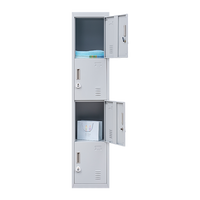 4-Door Vertical Locker for Office Gym Shed School Home Storage