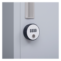 4-Door Vertical Locker for Office Gym Shed School Home Storage