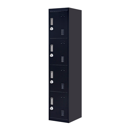 4-Door Vertical Locker for Office Gym Shed School Home Storage