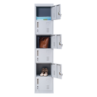 6-Door Locker for Office Gym Shed School Home Storage