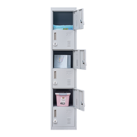 6-Door Locker for Office Gym Shed School Home Storage