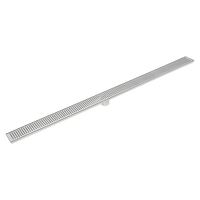 1200mm Bathroom Shower Stainless Steel Grate Drain w/Centre outlet Floor Waste Square Pattern