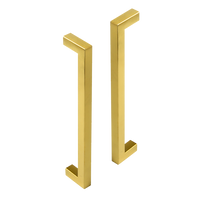 15 x Brushed Brass Drawer Pulls Kitchen Cabinet Handles - Gold Finish 192mm