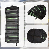 Herb Drying Rack Net 8 Layer Dryer Mesh Hanging Dryer Rack Zipper Dry Rack