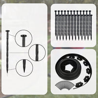 Landscape No Dig Lawn Garden Edging Kit 10m Flexible Durable Border Paver