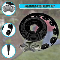Landscape No Dig Lawn Garden Edging Kit 10m Flexible Durable Border Paver