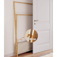 100x155cm Clothes Rail Rack Rack Garment Rack Freestanding Hanger Bedroom Clothing Rack With Lower Storage Shelf