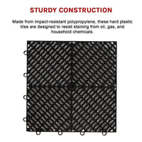 Vented Garage Floor Tiles | Snow Water Drainage | 30x30cm