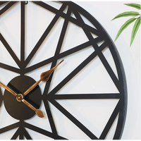 Large Metal Outdoor Wall Clock – Weather-Resistant for Garden and Home Decor