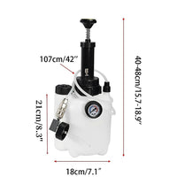 3L Transmission Oil Filling System Fluid Pump Manual Tool With 8pc ATF Adaptors