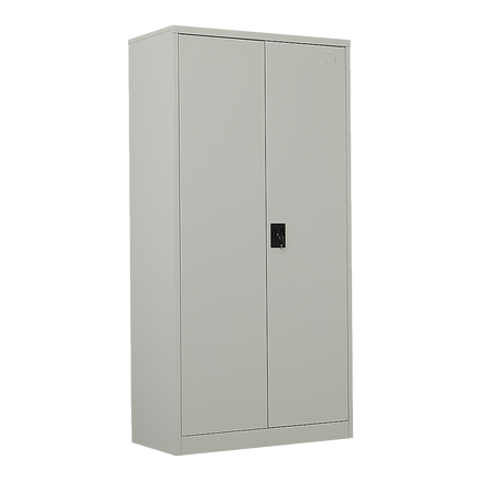 Two-Door Metal Cabinet Shelf Storage for Home Office Gym