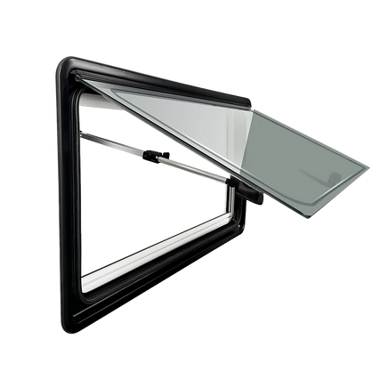 RV Caravan Camper Van Hinged Push Out Window Motorhome Exit Window 900mm x 500mm