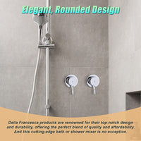 Bathroom Shower Bath Hot and Cold Mixer WATERMARK Certified in Chrome