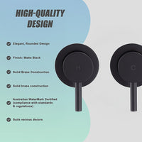 Bathroom Shower Bath Hot and Cold Mixer WATERMARK Certified in Black