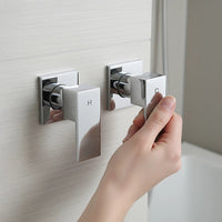 Bathroom Shower Bath Hot and Cold Square Mixer WATERMARK Certified in Chrome