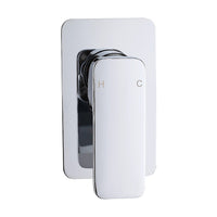 Single Square Shower Bath Mixer Tap Bathroom WATERMARK Approved in Chrome