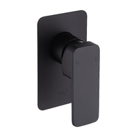 Single Square Shower Bath Mixer Tap Bathroom WATERMARK Approved in Black