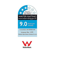 WELS 10" Rain Shower Head Set Square Dual Heads High Pressure with Handheld in Black