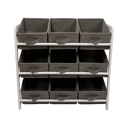 Kids Toy Box Storage Unit Drawers Childrens Bedroom Shelf Baby Nursery Furniture Grey