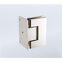 90cm Frameless Swing Bath Panel with Brushed Nickel Hardware