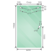 120cm Frameless Glass Sliding Shower Door – With Black Rail and Wall channel for Modern Bathrooms