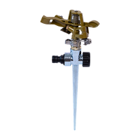 Easy to Install Irrigation Sprinkler 360 Degree Rotating Sprinkler Gun Zinc Alloy Adjustable Rocker Sprinkler