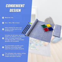 Puzzles Rollers 2 Sets Table Jigsaw Puzzles Felt Mat Board Inflator Puzzle Blanket