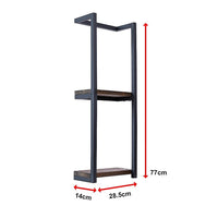 Stylish Bathroom Towel Storage Rack with Wooden Shelves