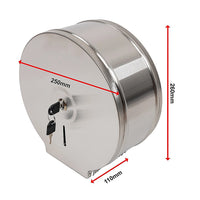 Toilet Paper Towel Dispenser Brushed Stainless Steel Wall-Mounted Bathroom Tissue