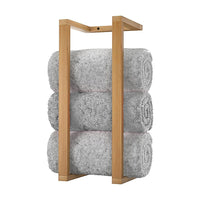 Wall Towel Rack for Rolled Towels Bathroom Storage
