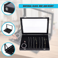 Jewellery Display Box Case for Rings Bracelets Necklaces Retail