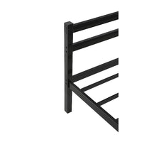 Single Daybed Metal Frame Sofa Premium Black Day Bed Steel Support