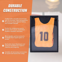 Jersey Display Frame Case 590 x 790 x 40mm Lockable JBox