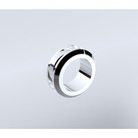 100cm Frameless Diamond Shower Screen with Chrome Channels and SS Hinges